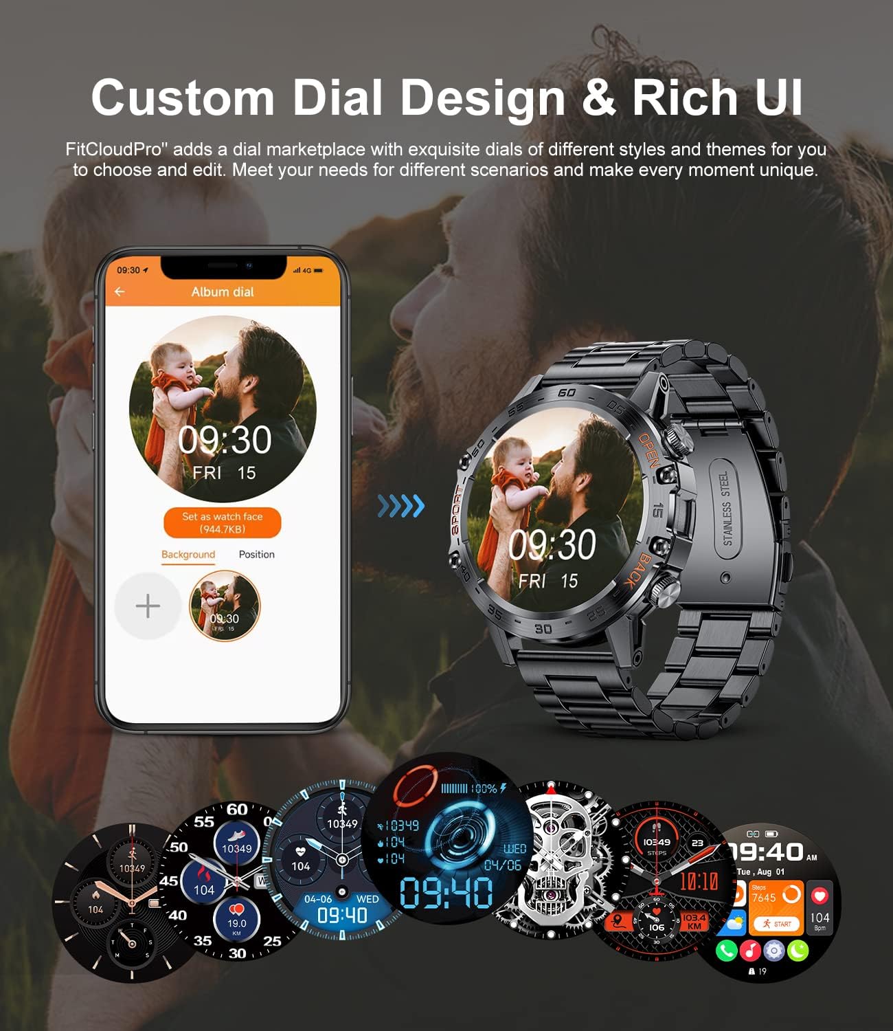 LIGE Tactical Smart Watch