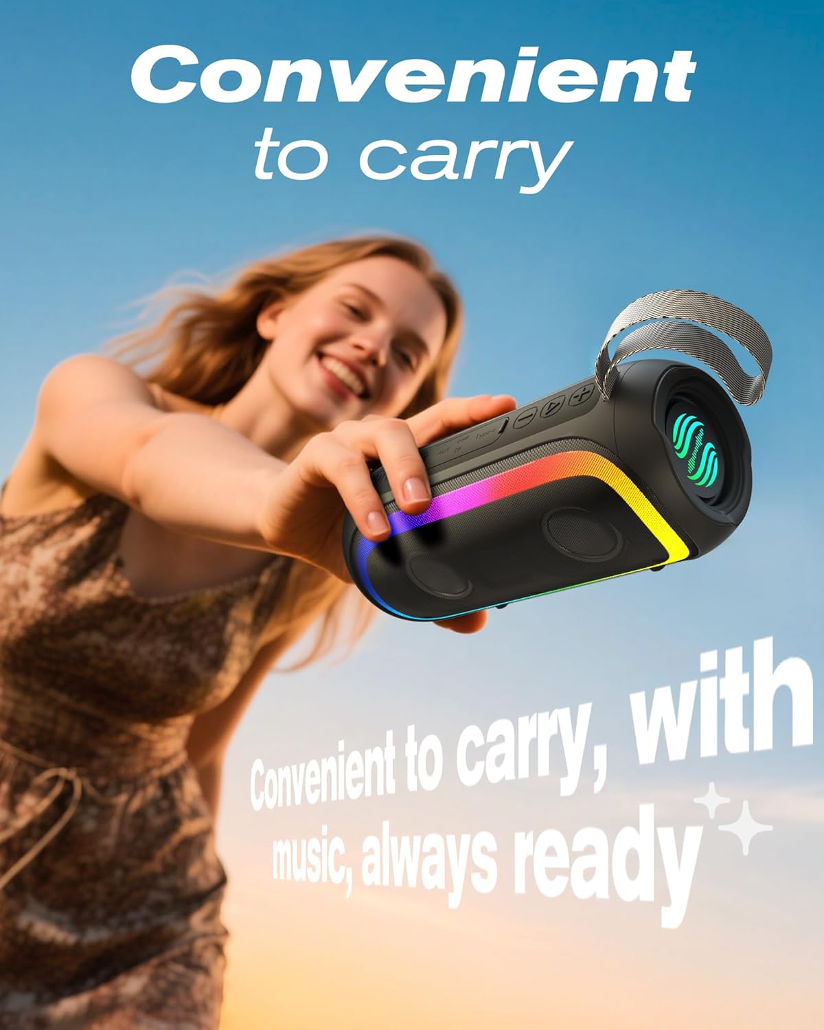 Splash-Proof Party Sound System