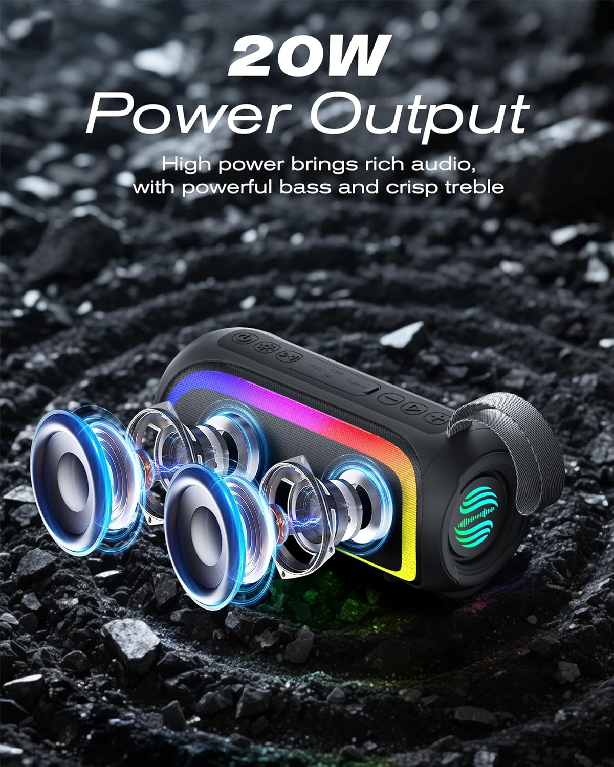 Splash-Proof Party Sound System