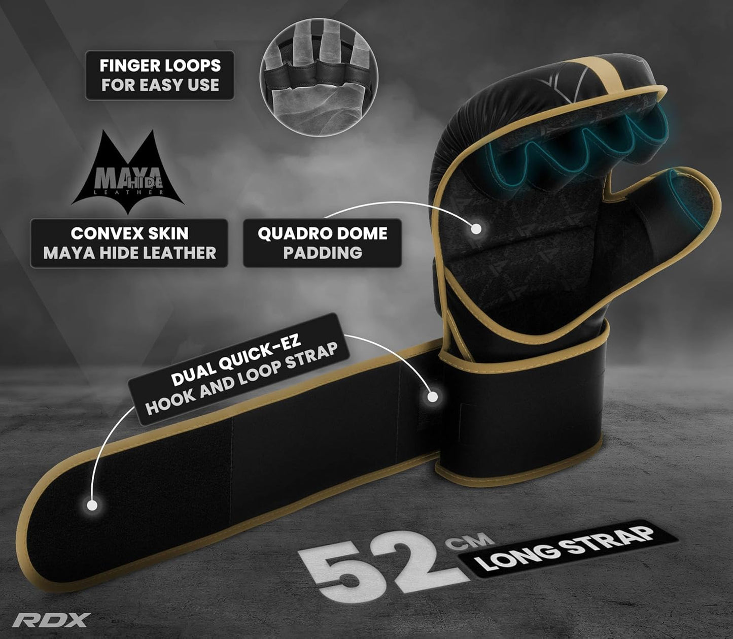 RDX Hybrid MMA Gloves