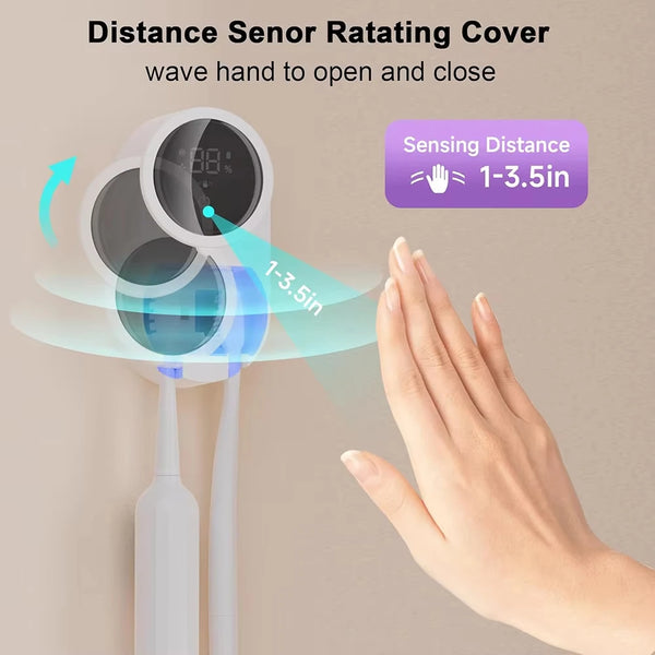 Smart Wall-Mount Toothbrush Dryer