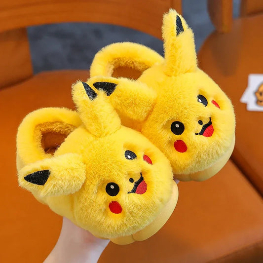 Pikachu Cozy Kids Slippers