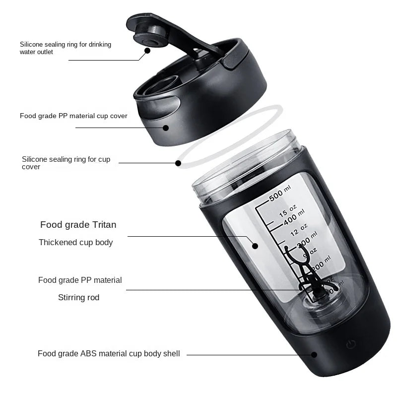 Mighty Mix USB Shaker Bottle